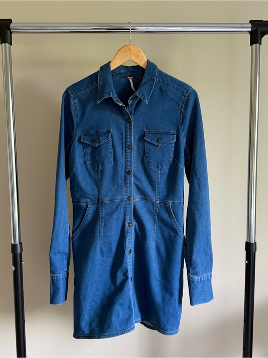 Free People Dresses & Skirts - Free People Denim Shirt Dress